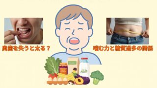 奥歯を失うと太る？噛む力と糖質過多の関係
